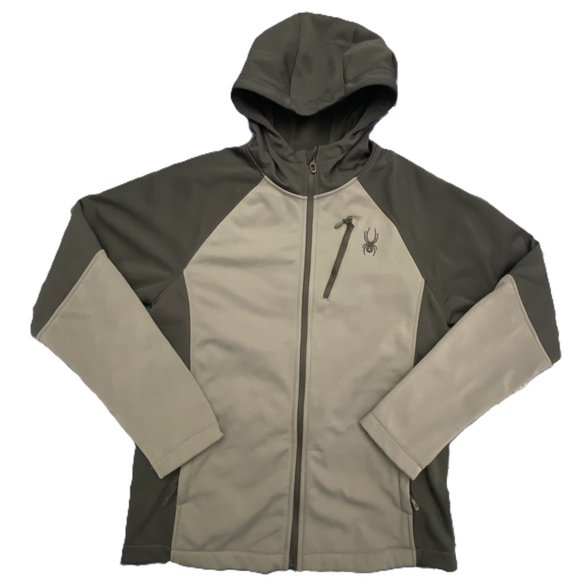 NWOT Spyder HydroWeb Rain Jacket Adult Small Black/ Gray Full Zip Waterproof - Picture 11 of 11